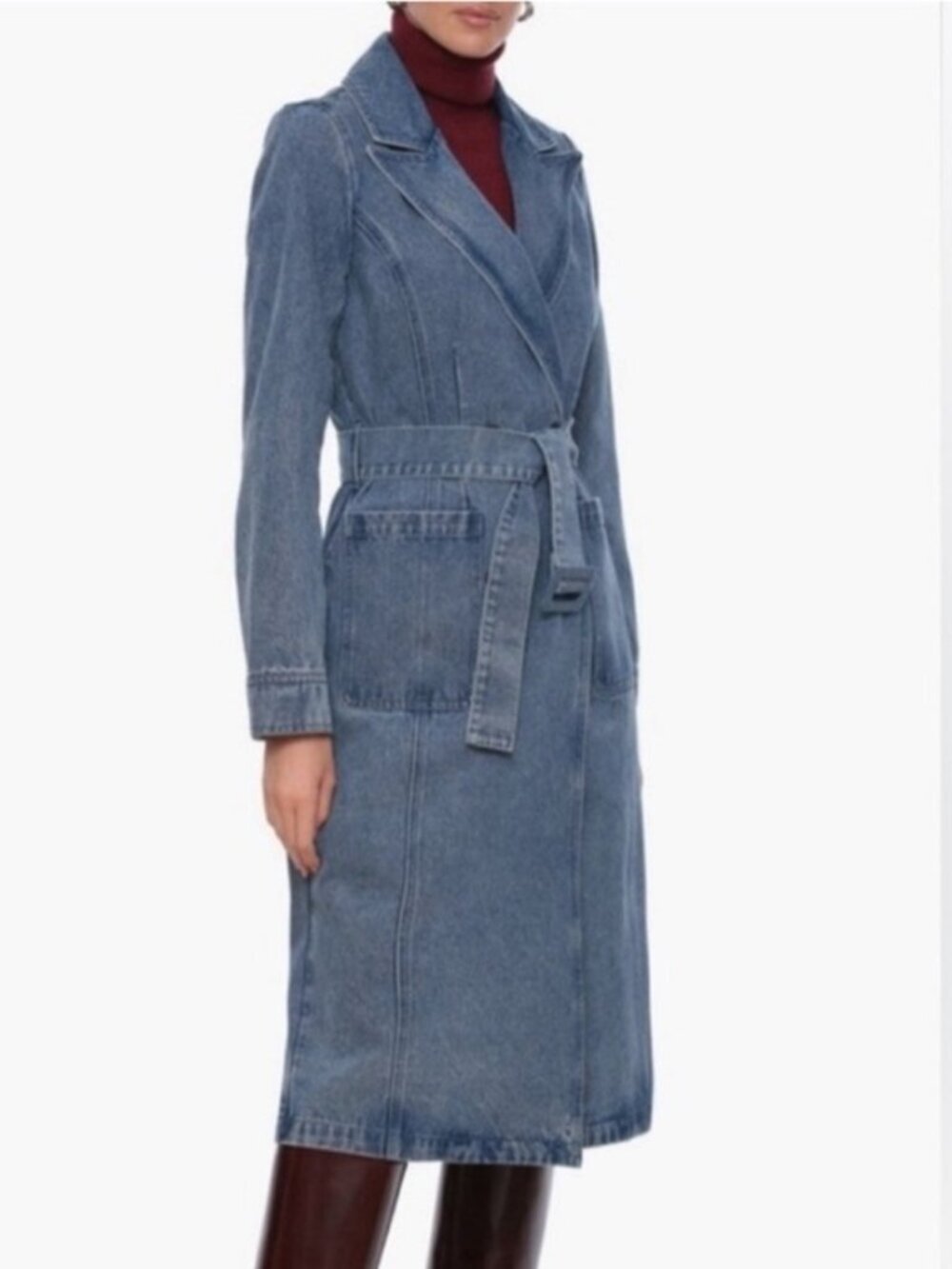 House of Harlow 1960 Denim Trench Coat - NWOT Size S